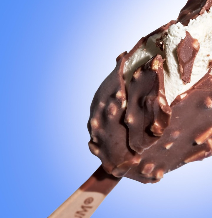 ice cream factory workers on production line